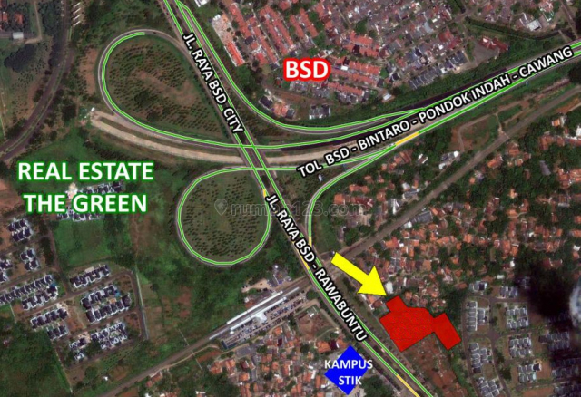 Disewakan Tanah Jl. Rawa Buntu/ Jl. Kapt Subianto, BSD City, TGR
