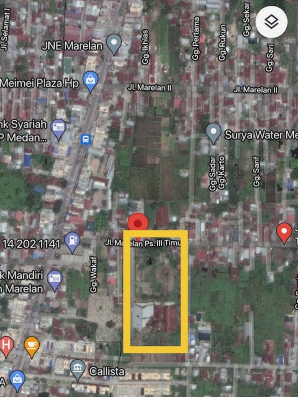 Dijual Tanah di Jln. Marelan, Pasar Tiga Timur, Medan