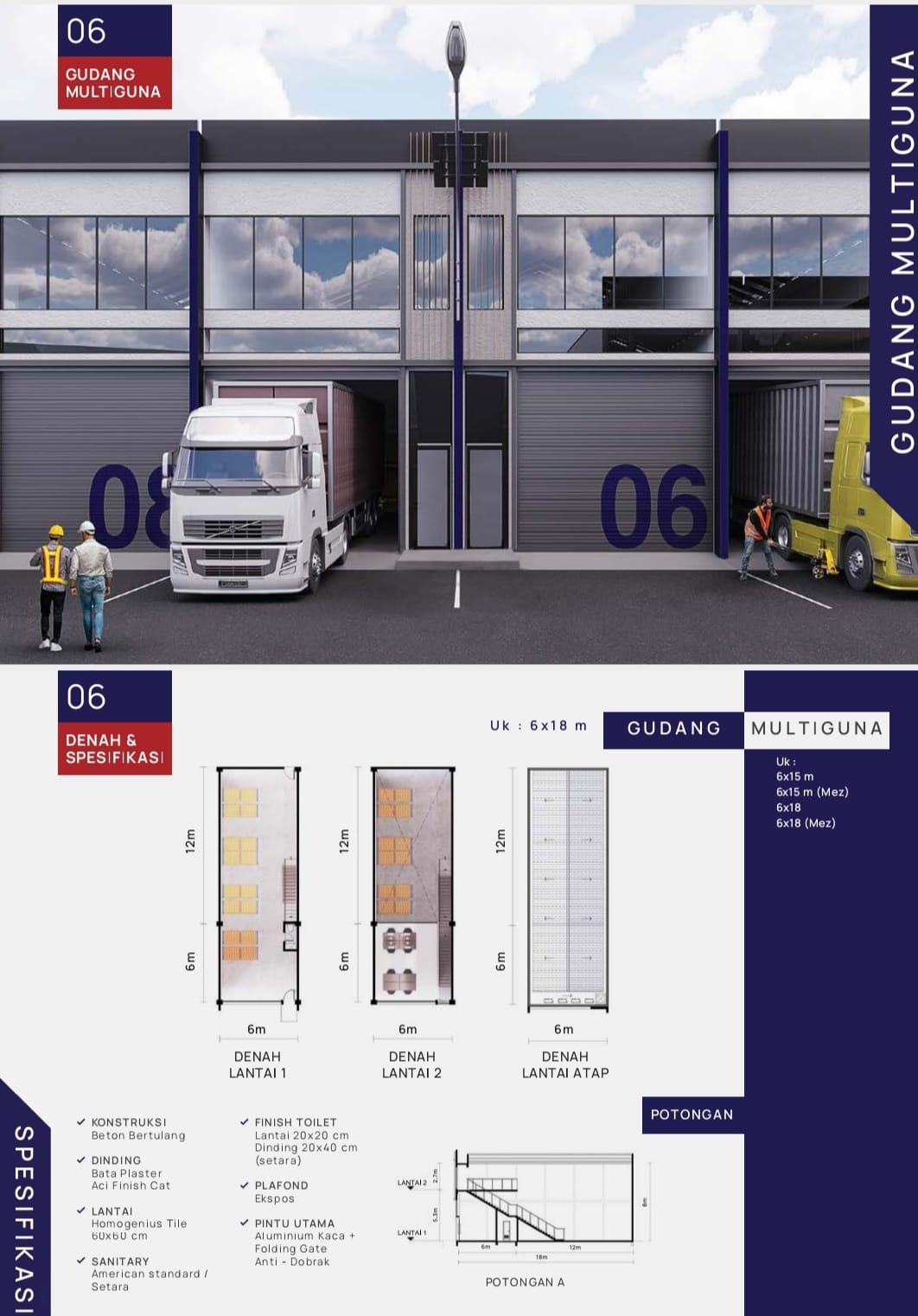 Dijual Gudang Multiguna di Duta Indah Starhub, Tangerang Kota
