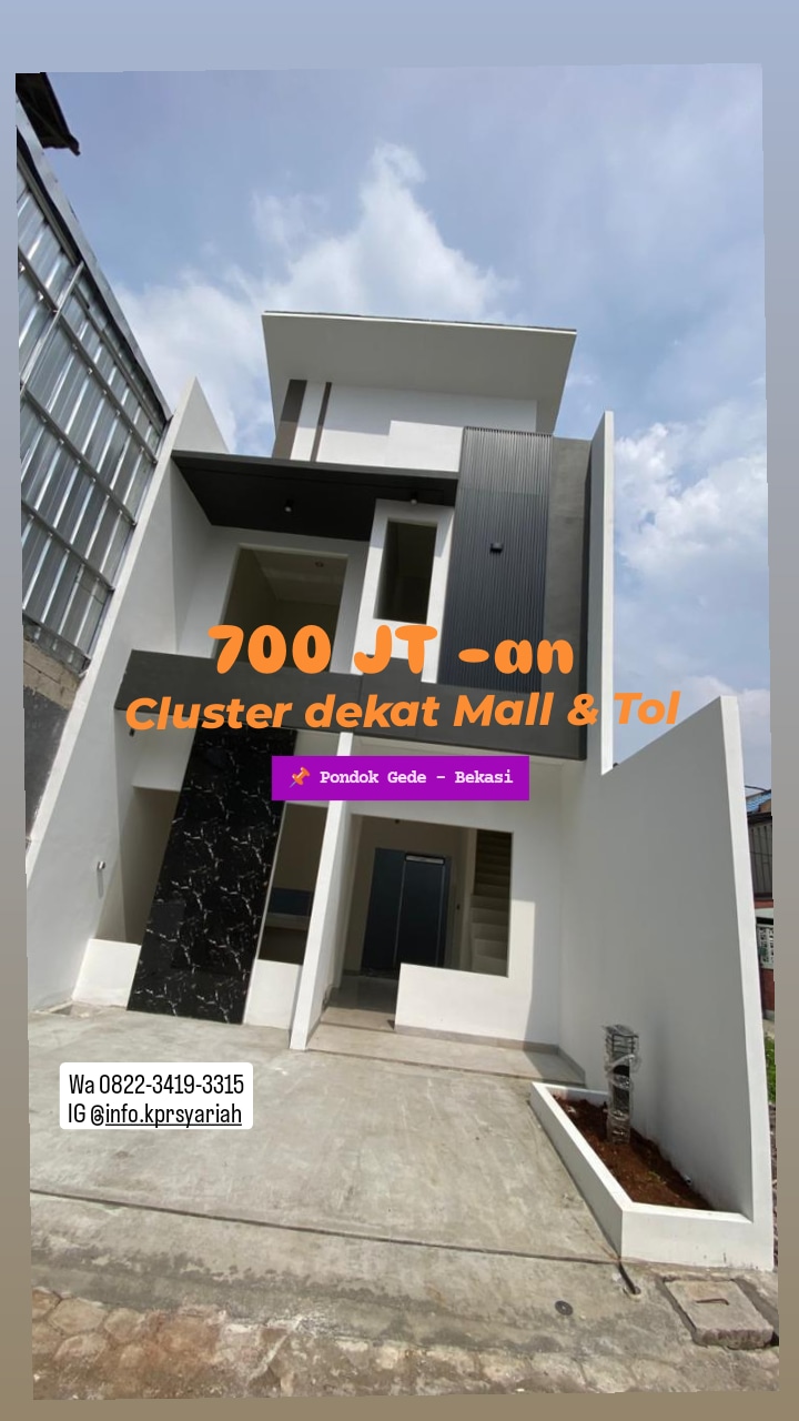 Cluster dekat mall dan tol Pondok Gede Bekasi