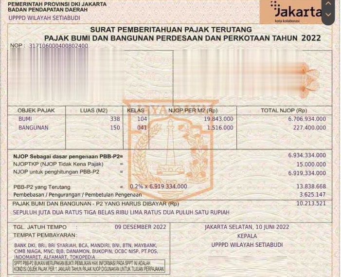 Jual Tanah strategis bonus rumah di bawah Njop di Setia Budi