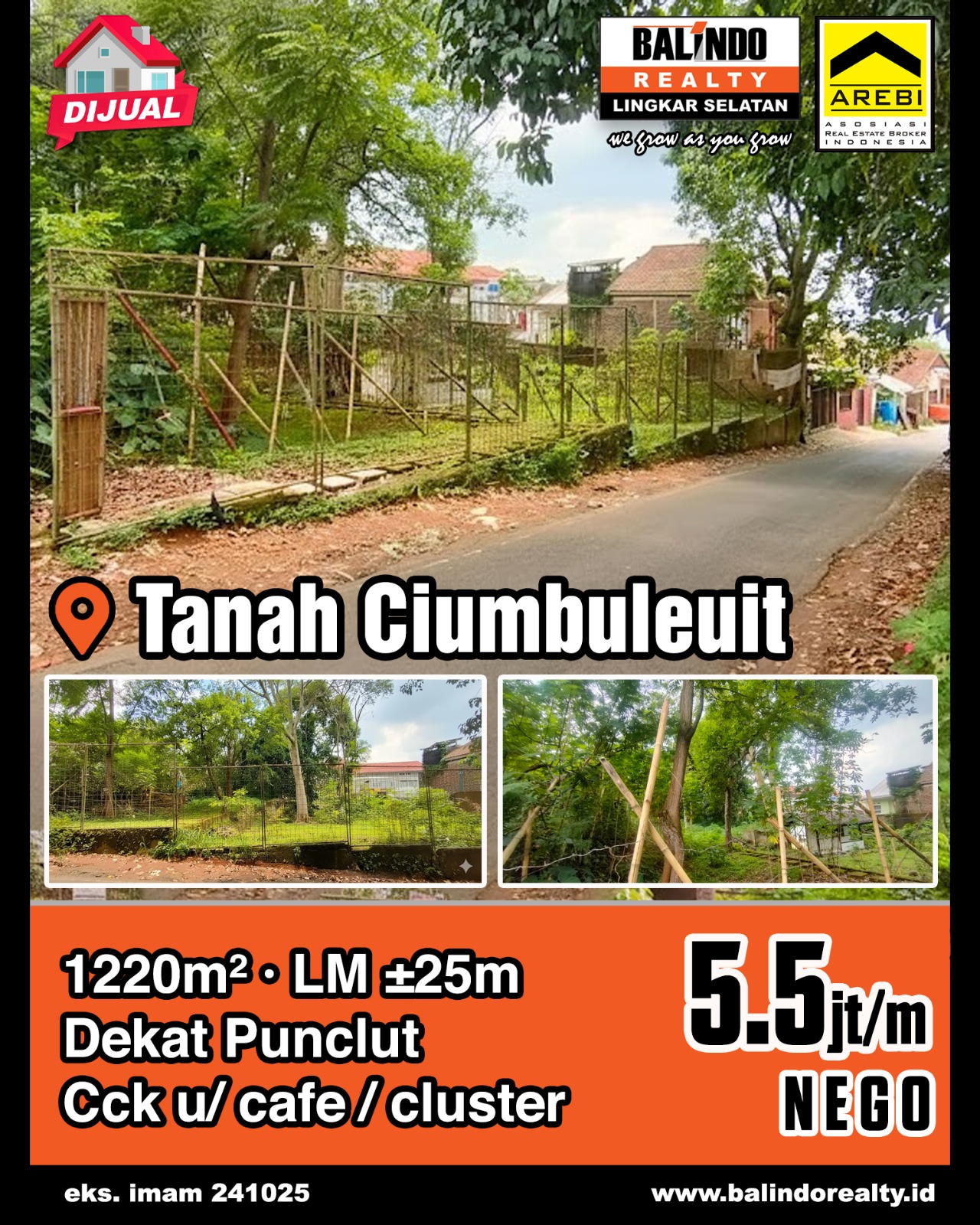 Dijual Tanah Dekat Punclut Cocok untuk Cafe di Ciumbuleuit
