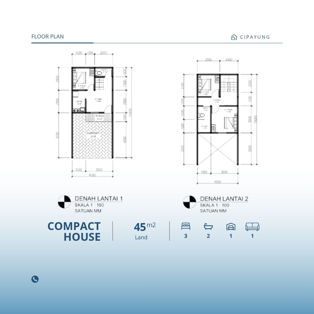 Rumah 2Lt akses dekat tol Setu Cipayung Jakarta Timur