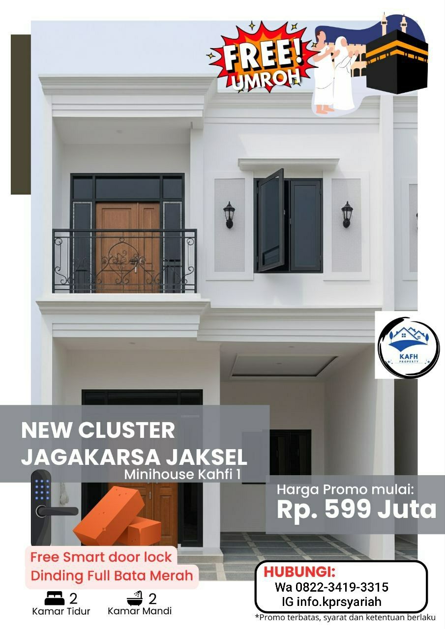 Minihouse Kahfi Rumah minimalis 2lantai Jagakarsa Jakarta Selata