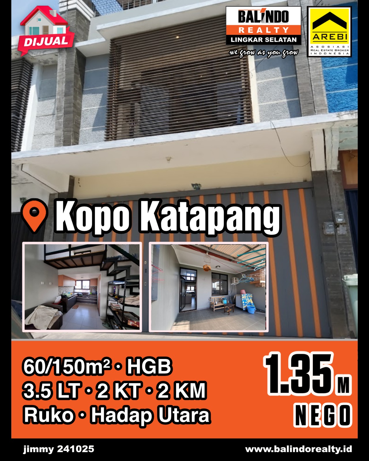 Dijual Ruko Bagus Lokasi Strategsi di Kopo Katapang