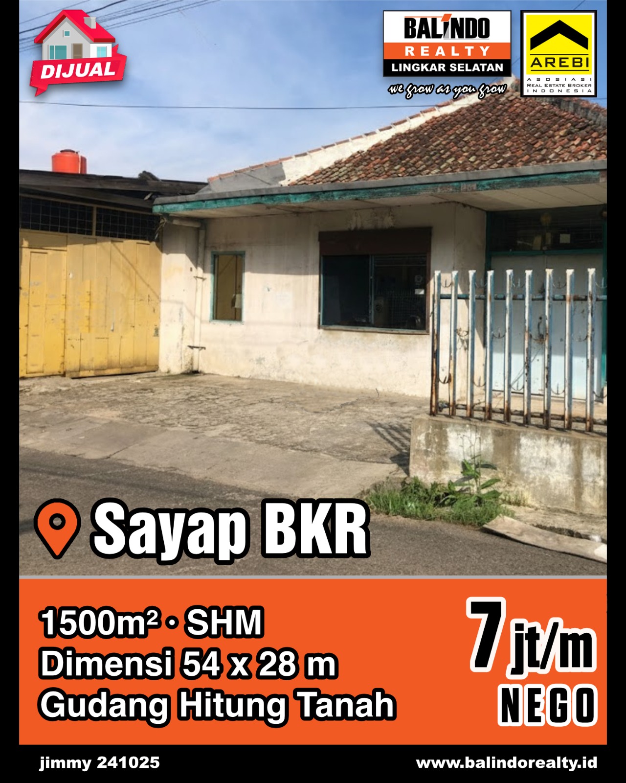 Dijual Tanah Strategis di Sayap BKR