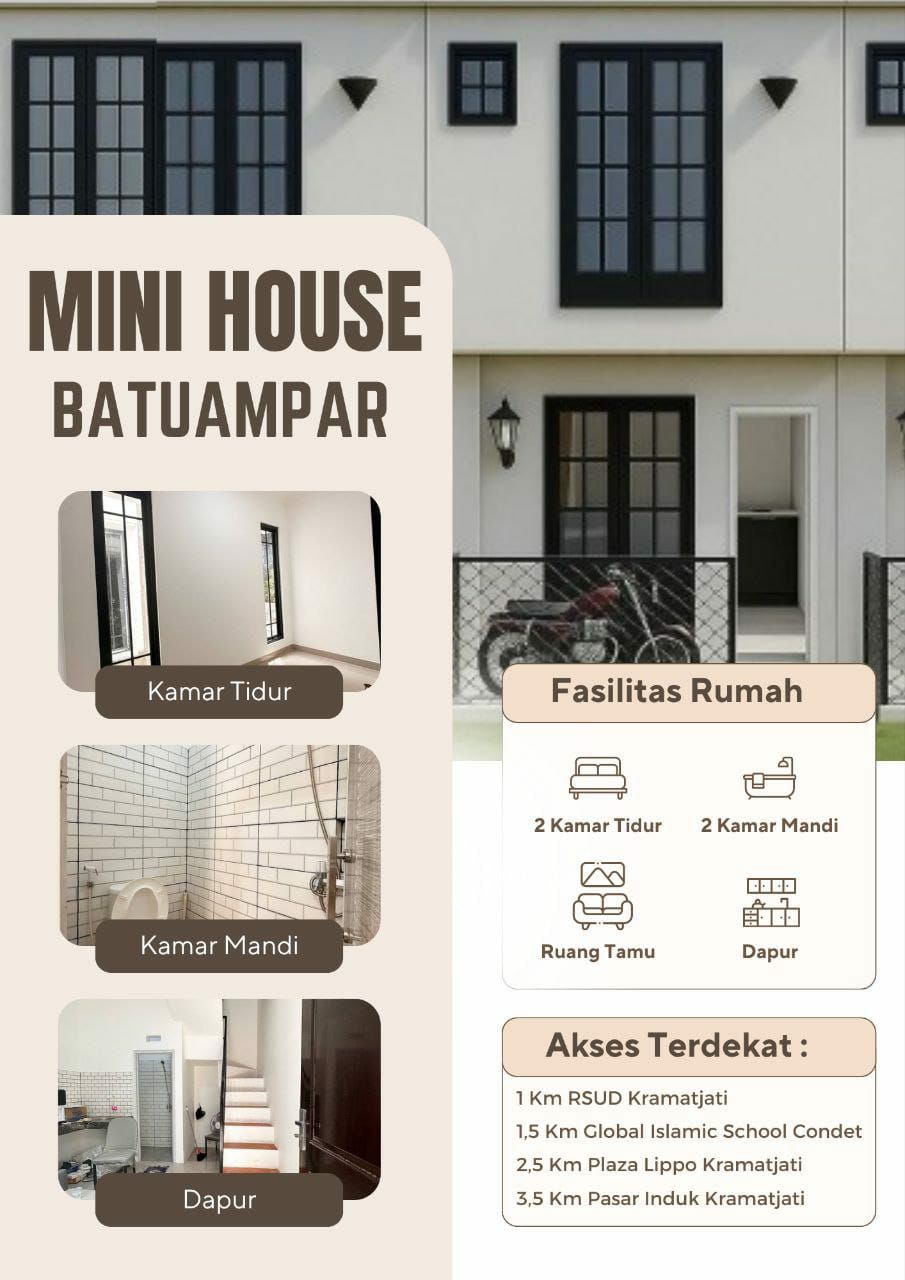 Rumah 300jutaan 2lantai di Kramat Jati Jakarta Timur