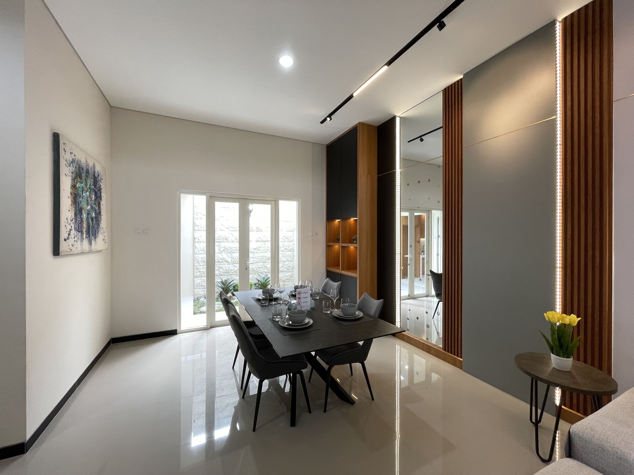 Rumah 1 Lantai Semi Furnished di Green View Regency Pandaan