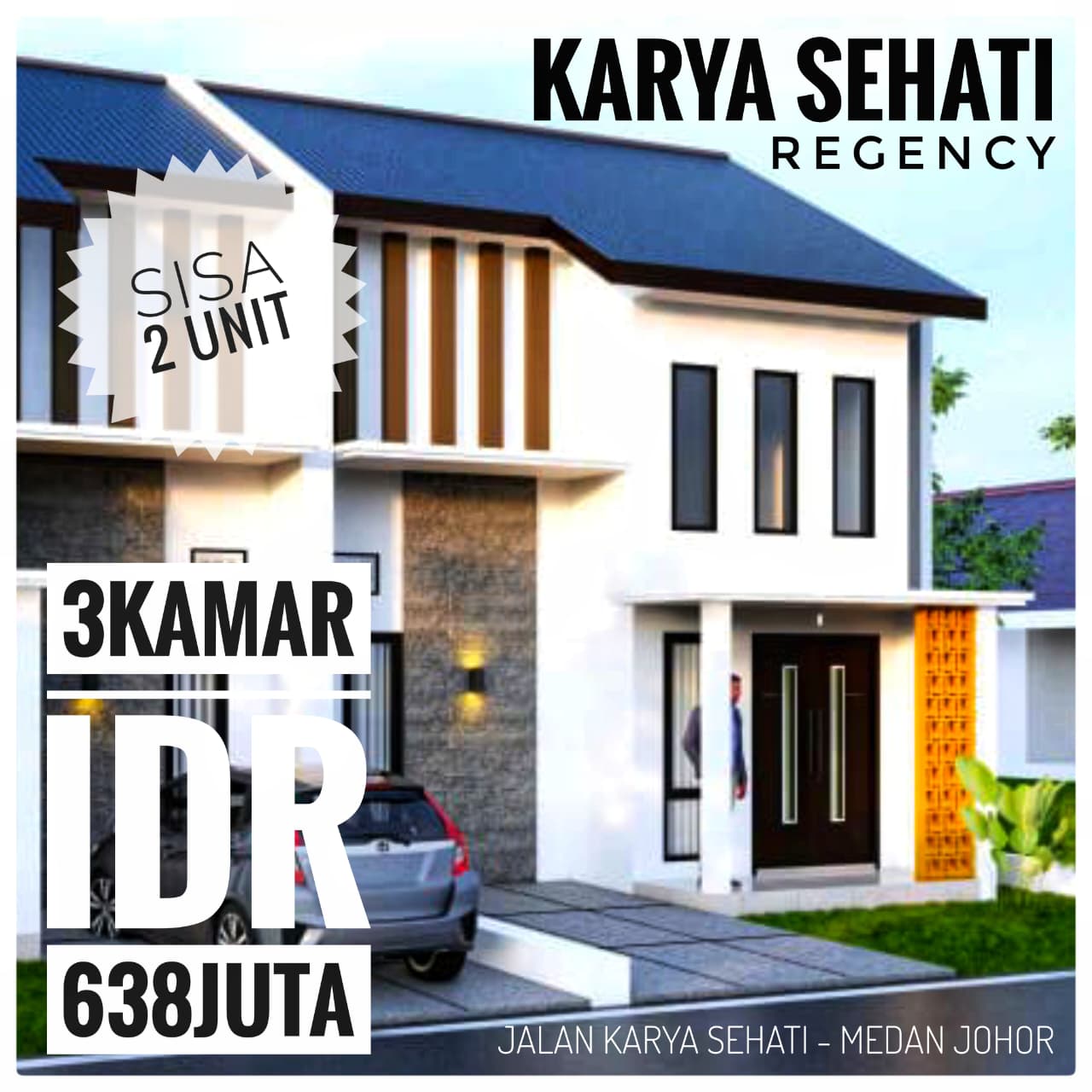 Hunian baru dekat asrama haji type mezanine dimedan johor