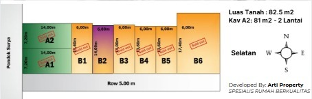 Hunian 2 lantai dipondok Surya dekat RS sufina azis