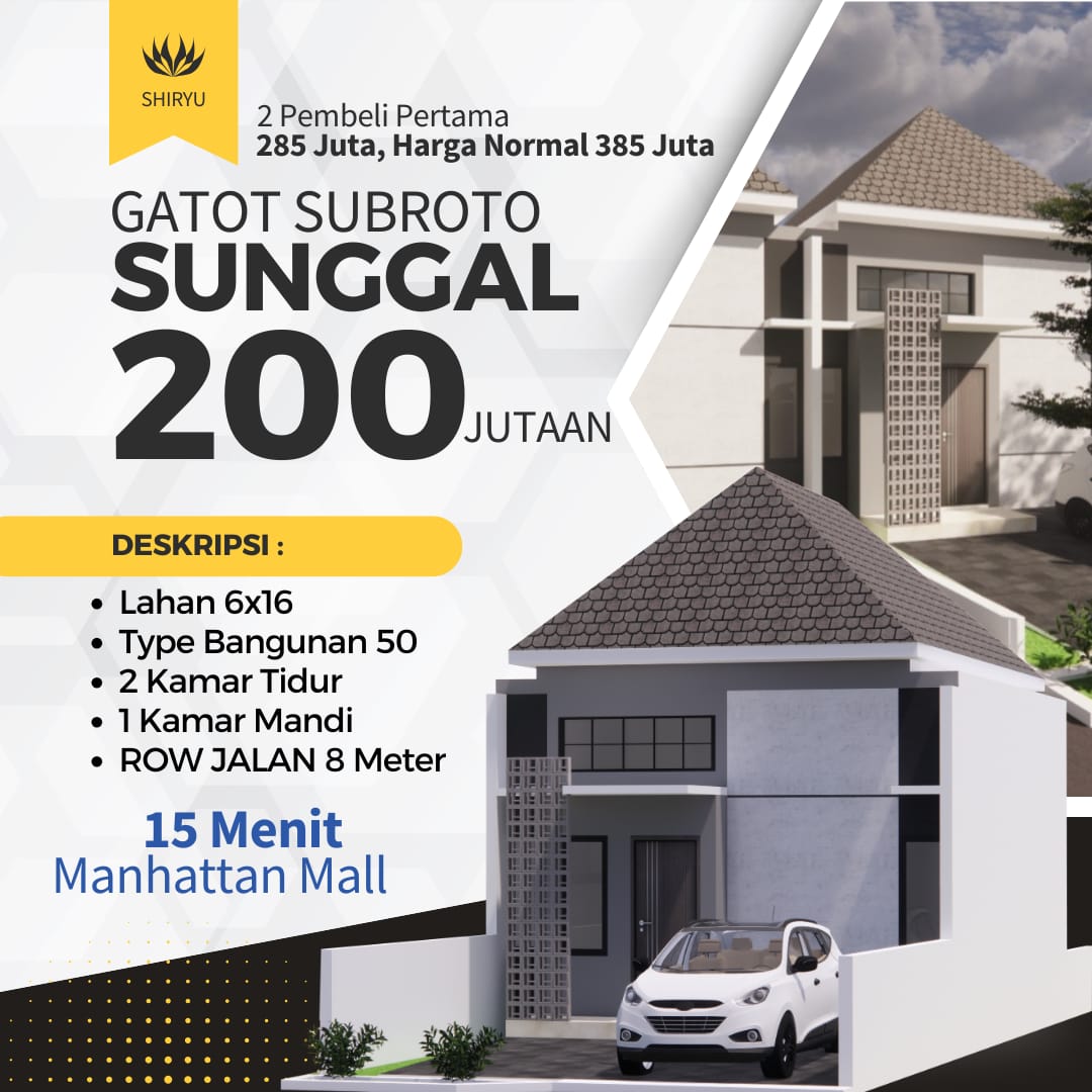 Perumahan baru dan murah dikawasan sunggal dan helvetia