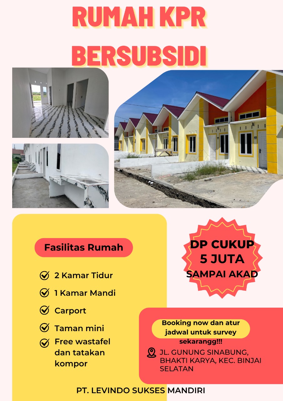 Rumah subsidi terbaik spek komersil di binjai