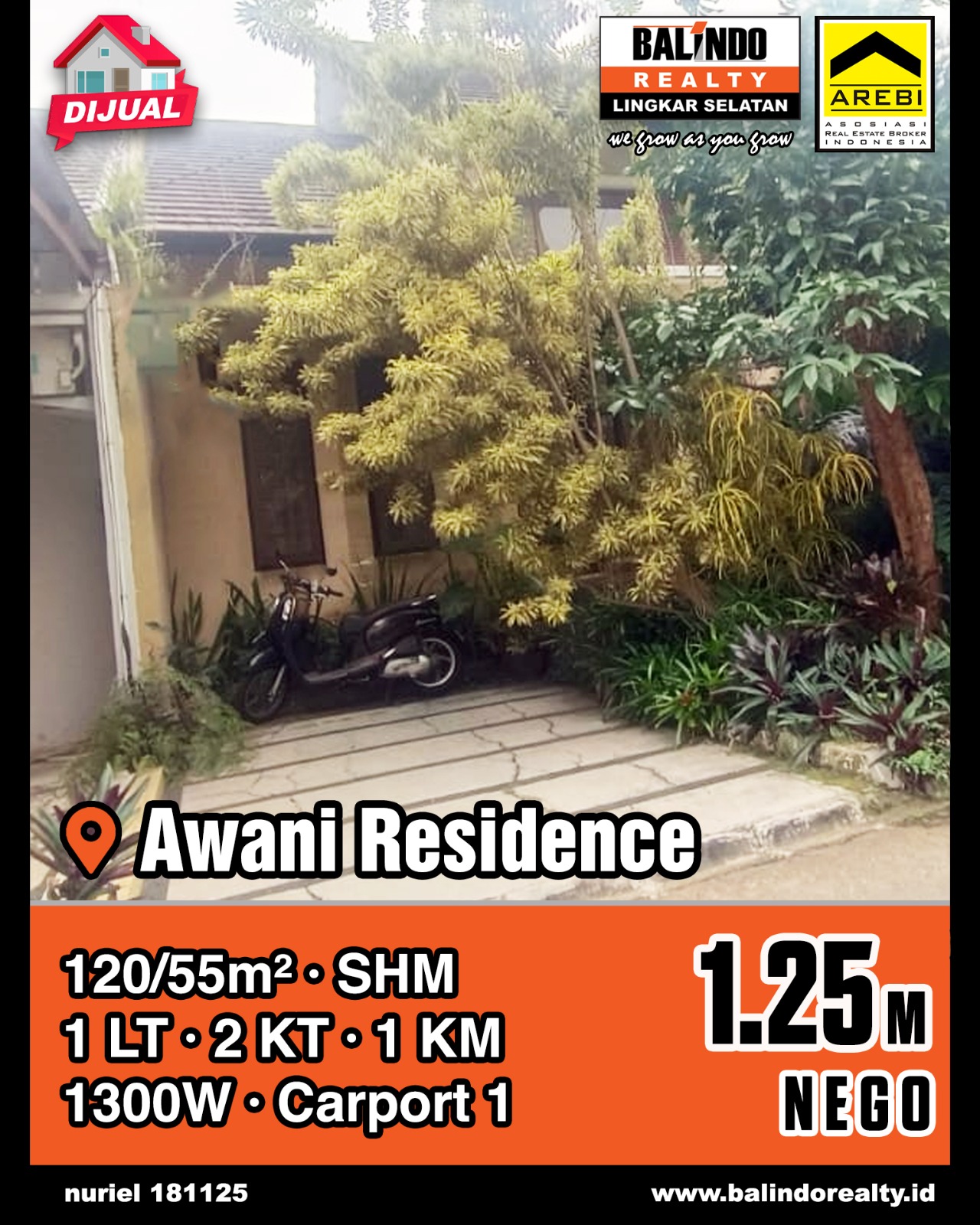 Dijual Rumah Bagus Lokasi Strategis di Awani Residence