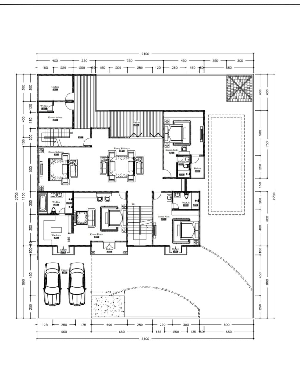 Luxury House with minipool at Jati Padang Jakarta Selatan