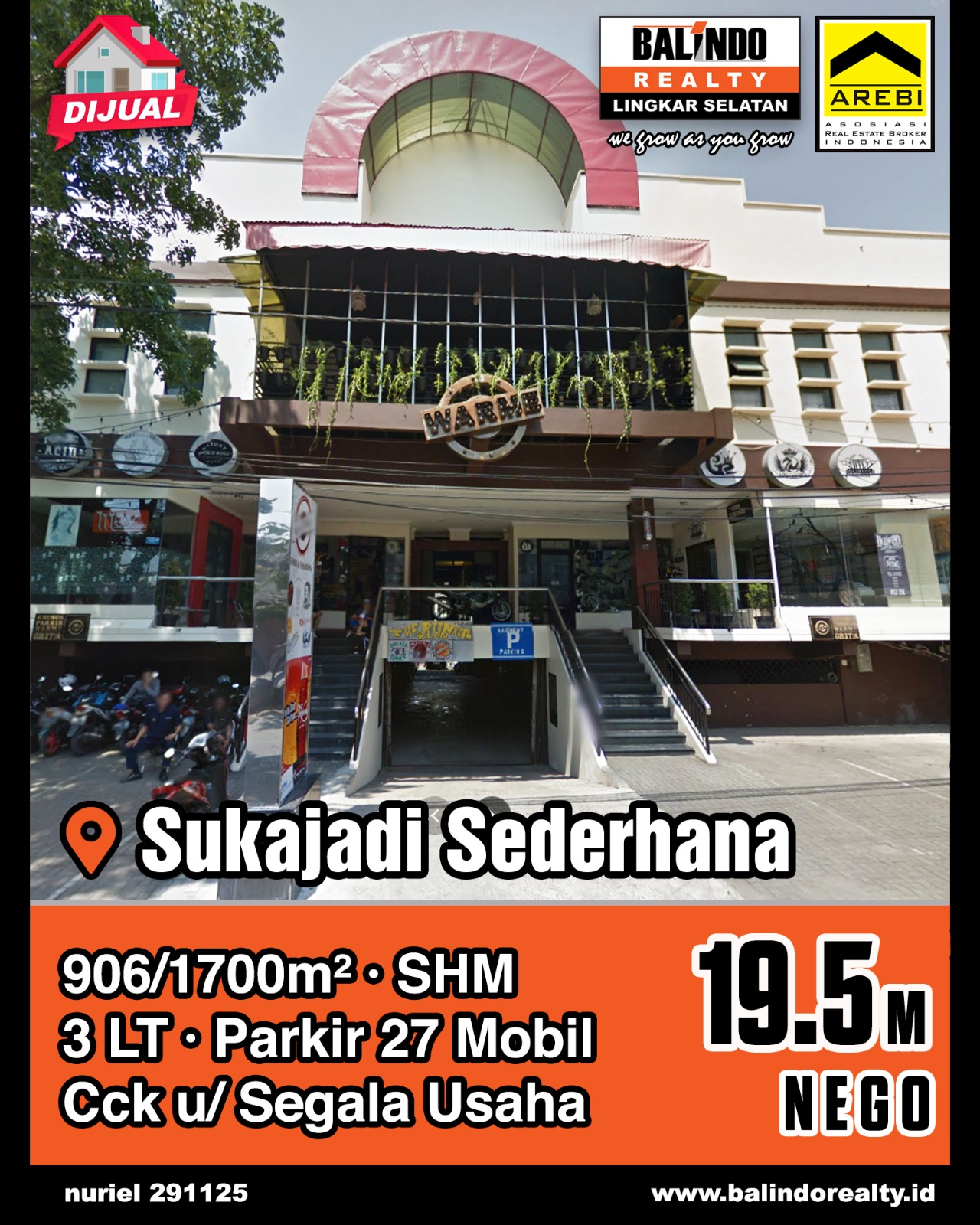 Dijual Rumah Cocok Untuk Segala Usaha di Sukajadi Sederhana