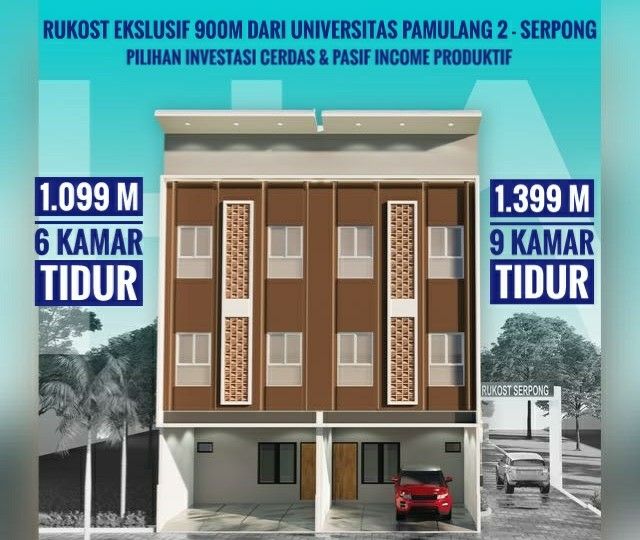 Rumah kost Rukost Serpong dekat Univ Pamulang 2 Tangerang Selata