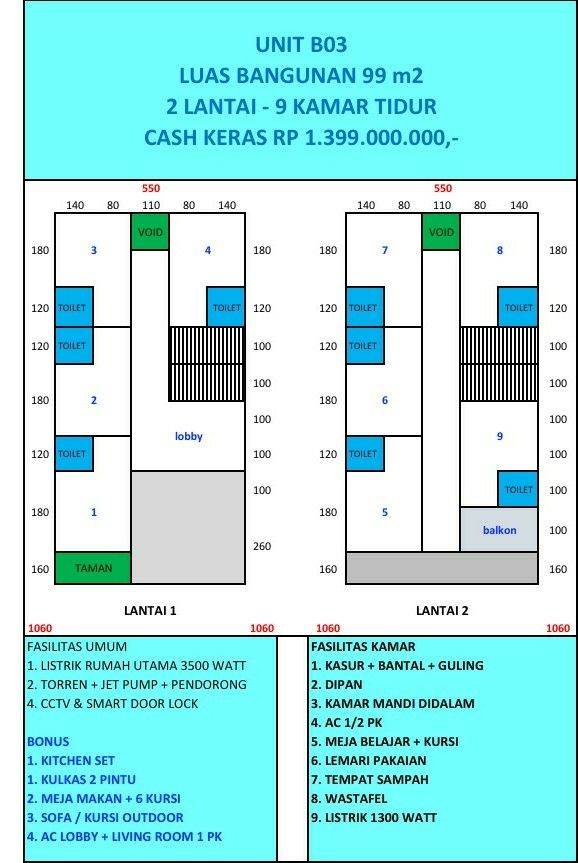 Rumah kost Rukost Serpong dekat Univ Pamulang 2 Tangerang Selata