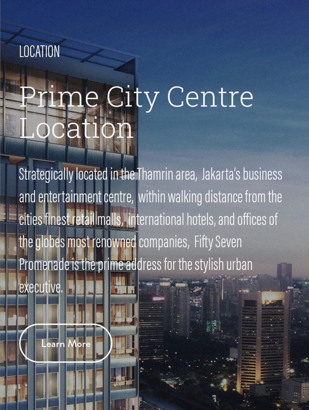 Dijual Apartemen 57 Promenade, MH Thamrin, Jakarta Pusat