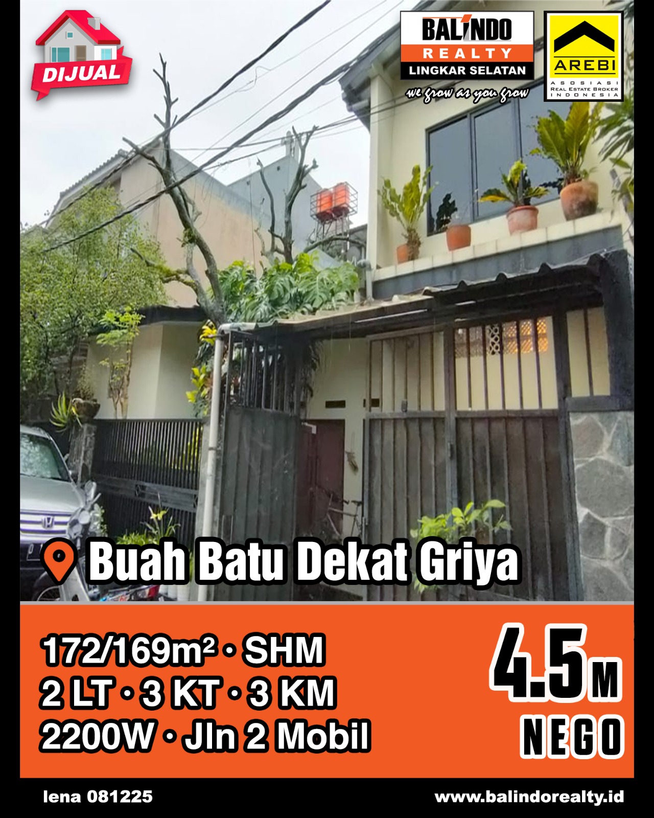 Dijual Rumah Bagus 2 Lantai dekat Griya di Buah Batu