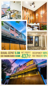 Dijual Rumah Kost di Jln Tanjung Duren Timur, Jakarta Barat