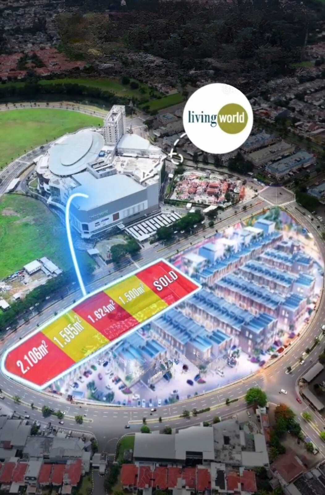 Dijual Kavling Komersial North Square District, CIbubur