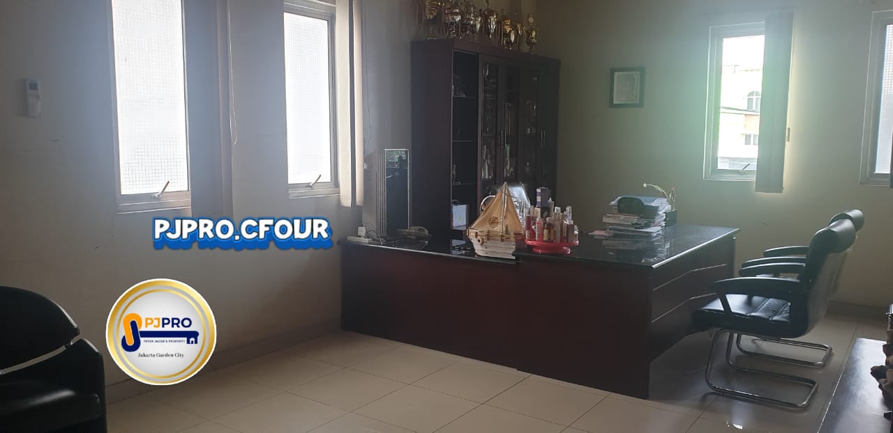 Dijual Rumah Kantor Gudang Pabrik 4 Lantai SHM di Harapan Indah