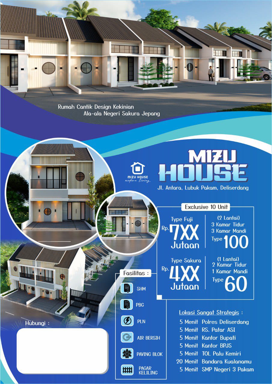 Perumahan baru dilubuk pakam kualitas mewah