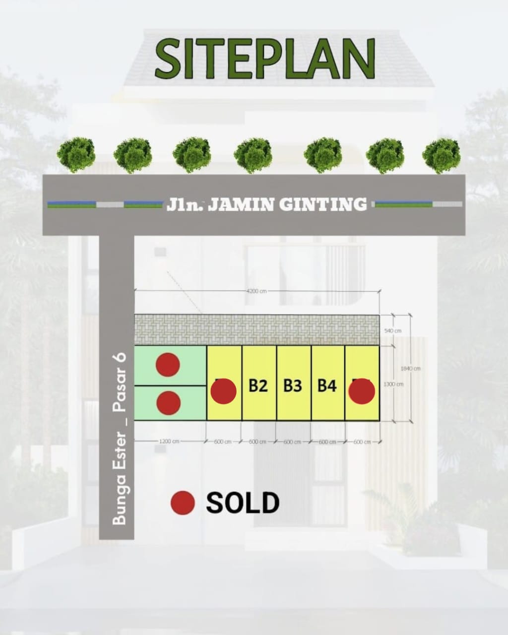 Hunian baru dan murah 2 lantai dikawasan Padang bulan