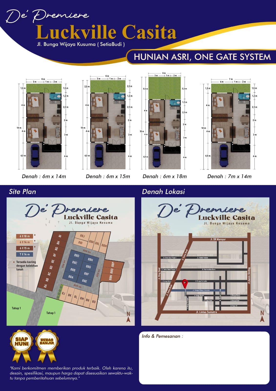 Hunian mewah dikawasan Setiabudi dekat kekampus usu