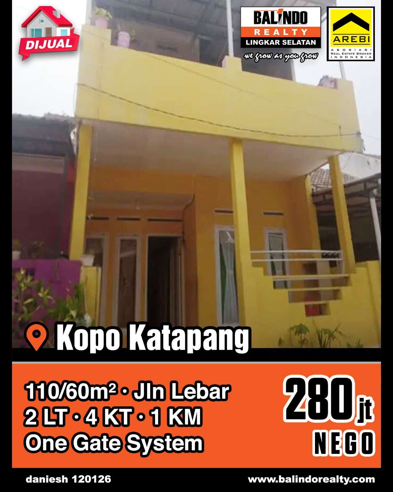 Dijual Rumah One Gate System di Kopo Katapang