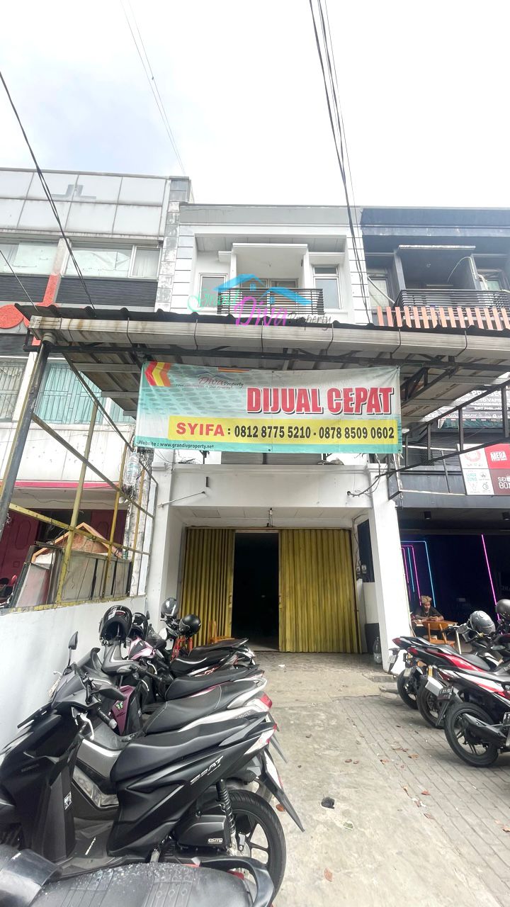 RUKO DI JALAN UTAMA PULO RIBUNG GALAXY BEKASI DI DEPAN KECAMATAN