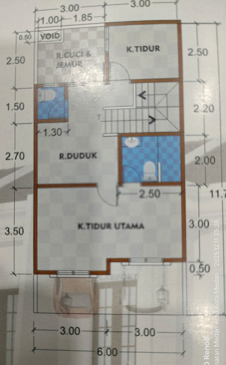 Rumah 2 lantai terbaru dan termurah dimedan Denai bromo