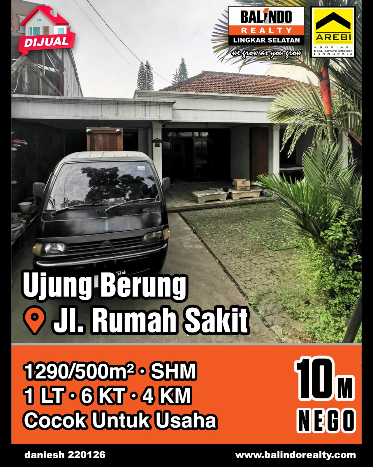 Dijual Rumah Cocok Untuk Usaha di Ujung Berung Jl. Rumah Sakit