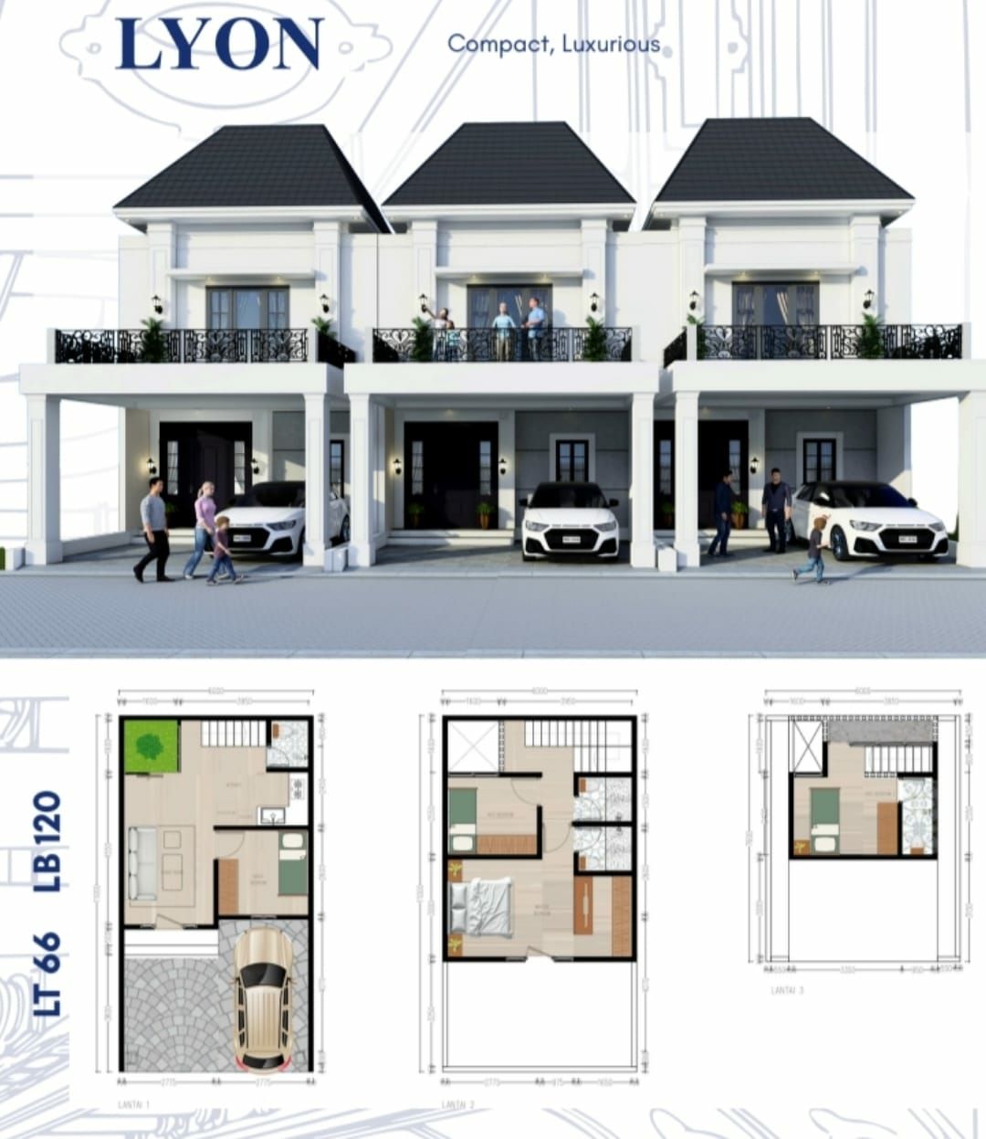 Cluster premium with Attic room di Jakasampurna Bekasi dekat lrt