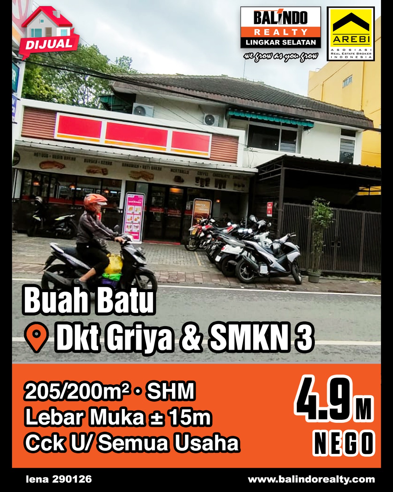 Dijual Rumah Cocok Untuk Semua Usaha di Buah Batu