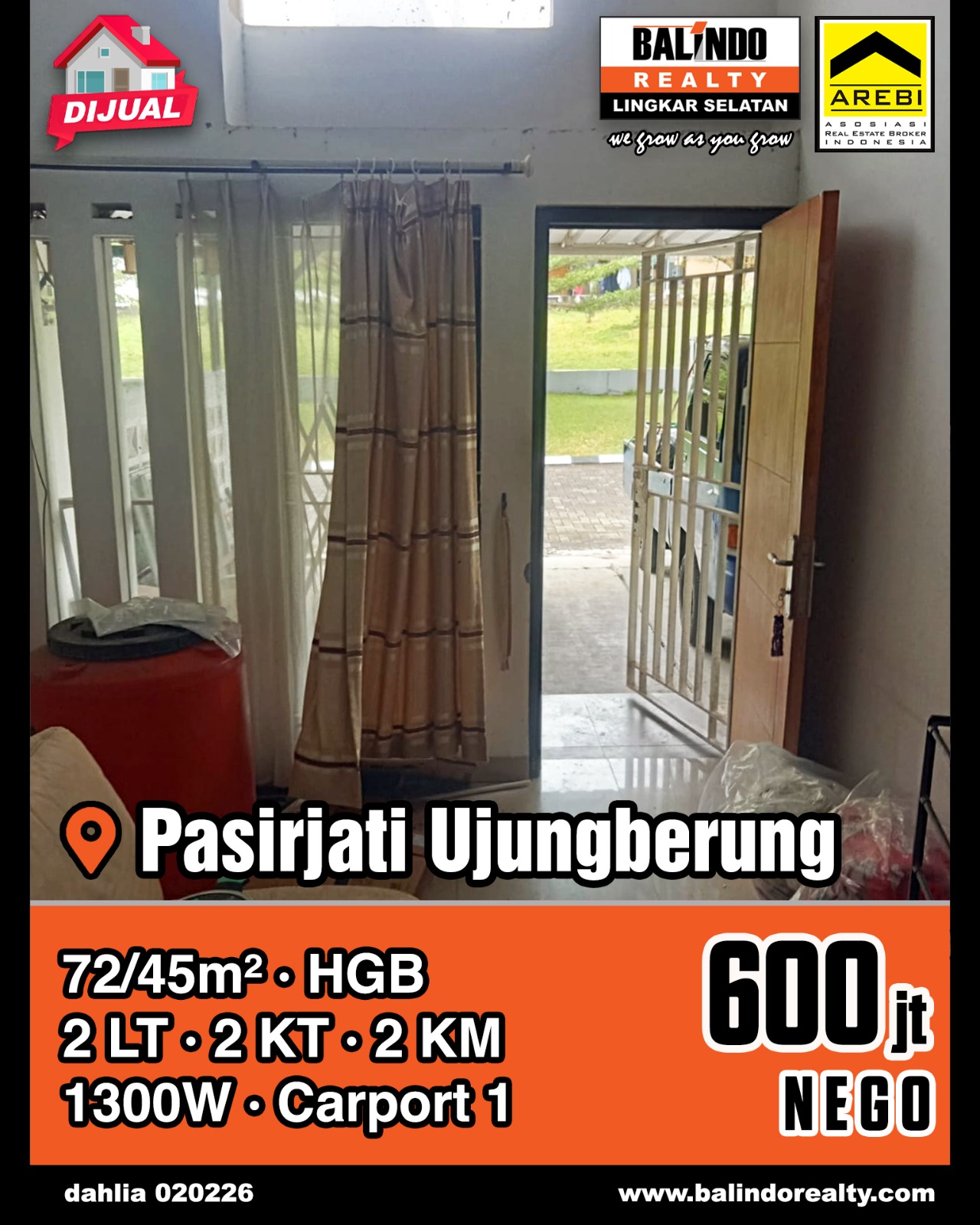 Dijual Rumah 2 Lantai Nyaman dan Asri di Pasirjati Ujungberung