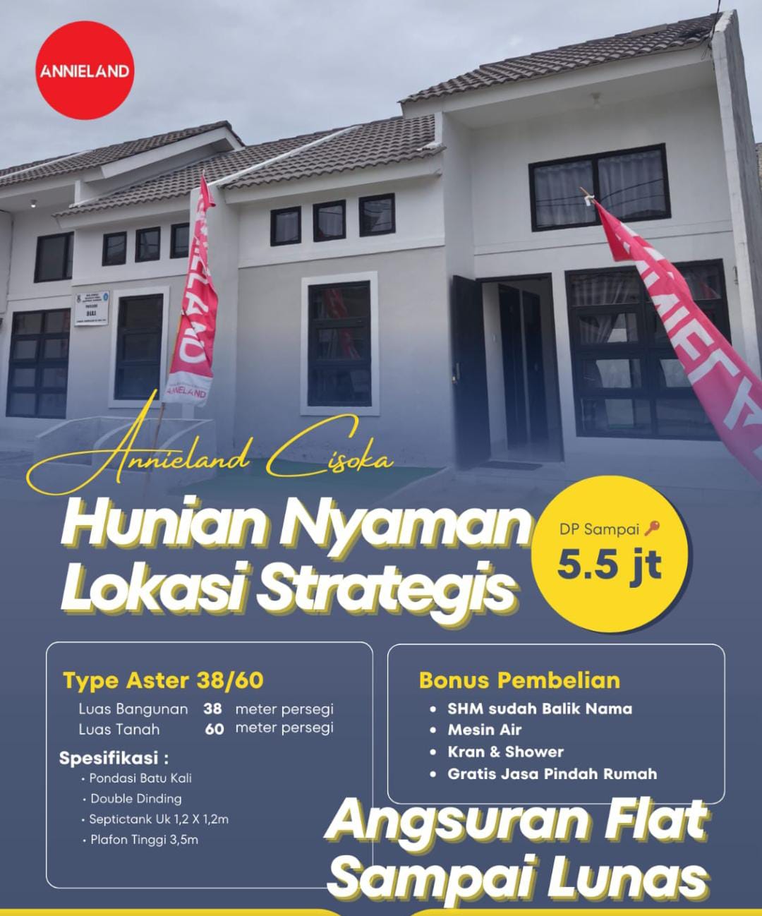 Rumah Subsidi DP Murah Deket Stasiun Serpong