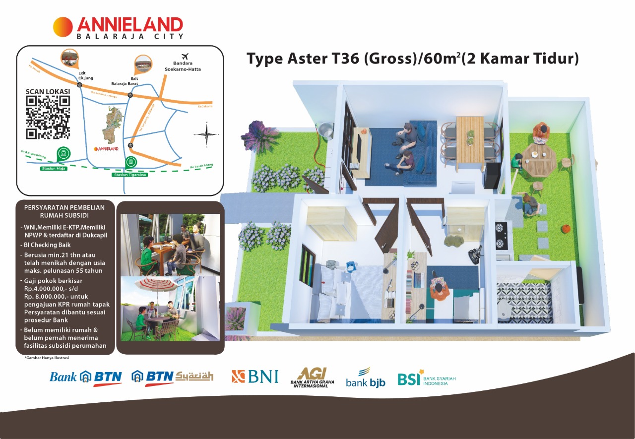 RUMAH CLUSTER SUBSIDI CISOKA TANGERANG DP MURAH SIAP HUNI