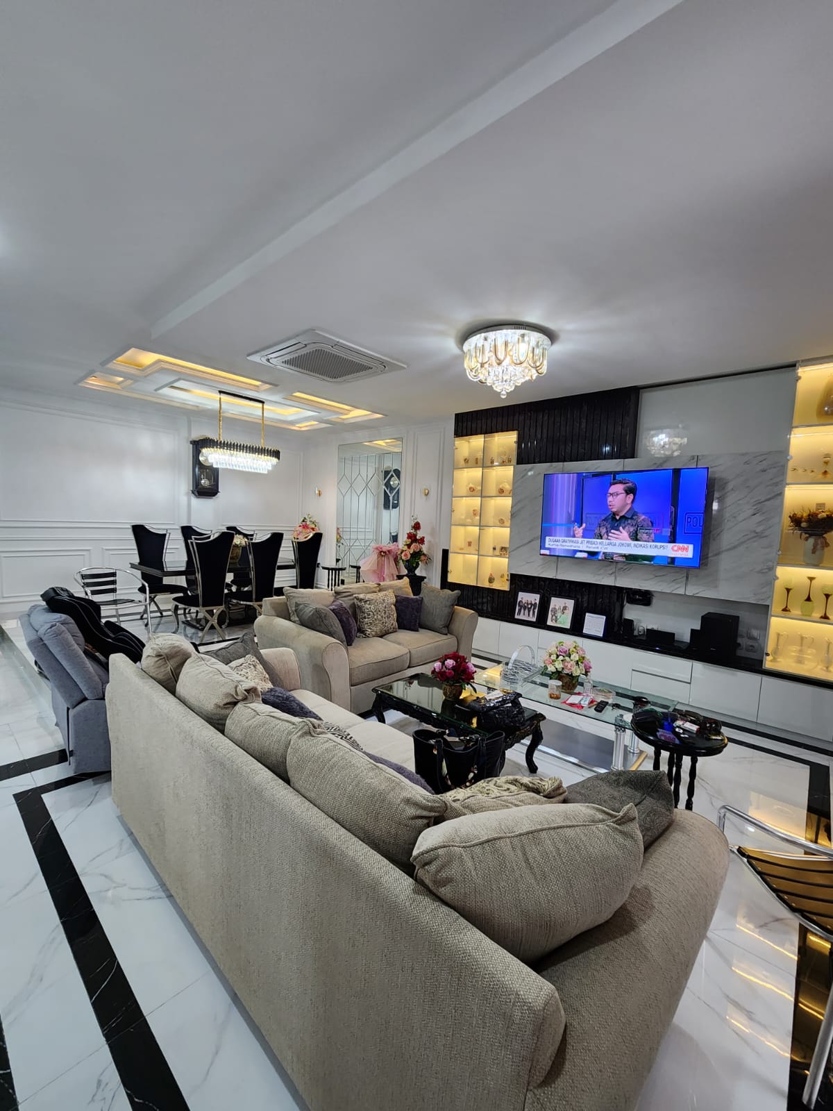 Jual rumah modern dalam cluster di Taman Chrysant 2, Ciater