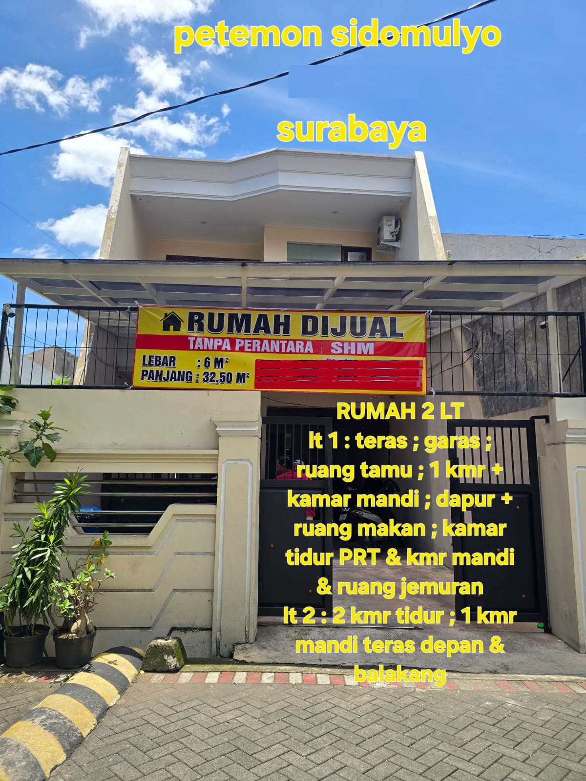 rumah dijual petemon sidomulyo surabaya