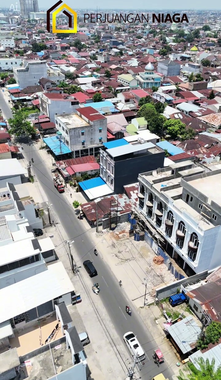 Komplek Perjuangan Niaga Jual Ruko bisnis kawasan Ramai Medan