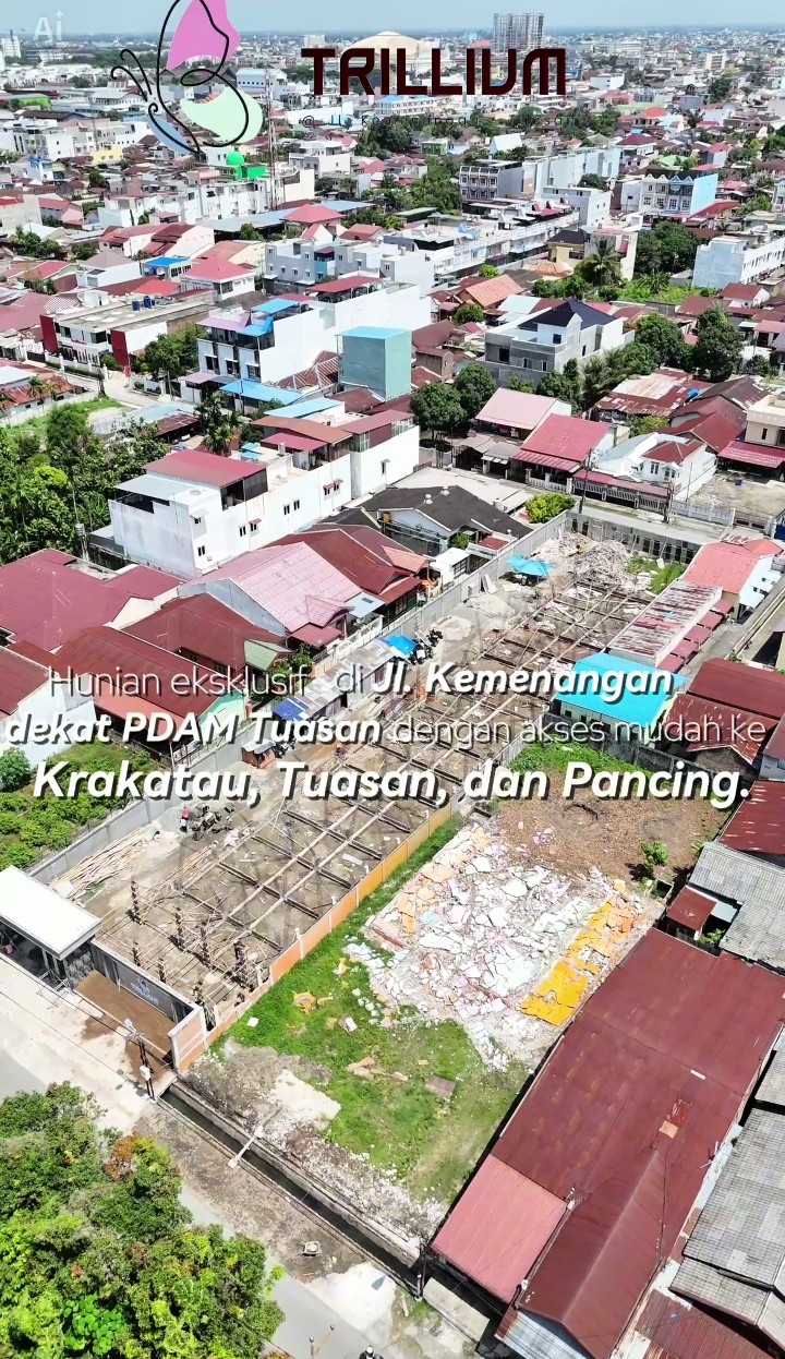 Komplek Trillium Jual Townhouse murah kosong daerah jln Tuasan