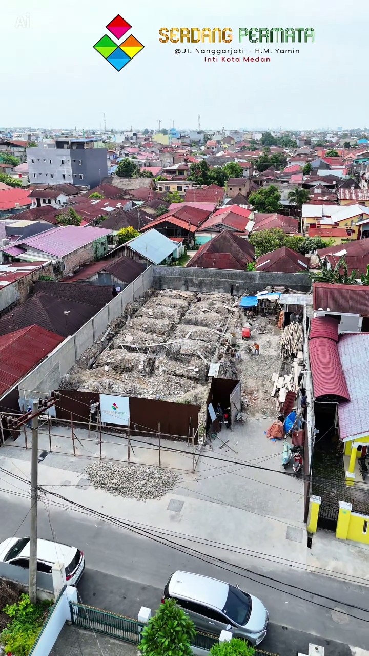 Komplek Serdang Permata jual Rumah Baru jalan Nanggarjati Medan