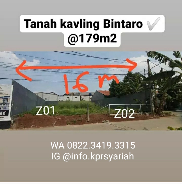 Tanah kavling harga bersaing di Bintaro Tangerang Selatan