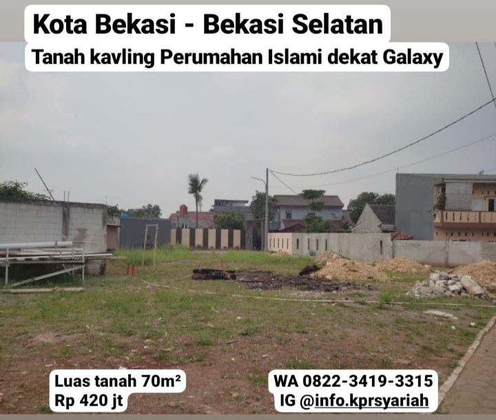 Tanah kavling perumahan Islami dekat Grand Galaxy Bekasi