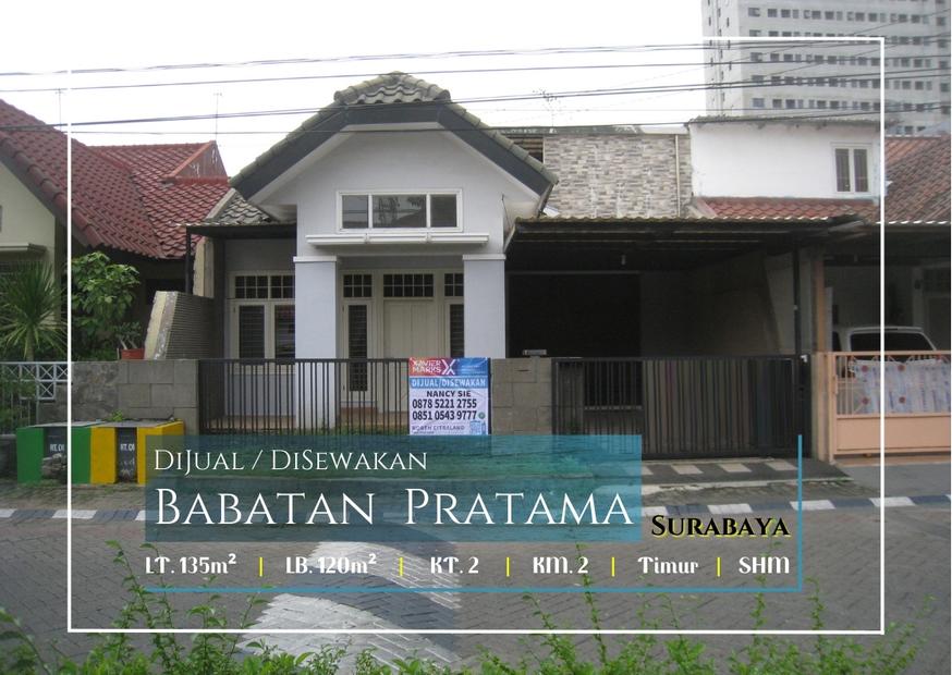Rumah Terawat Siaphuni SHM diPerumahan Babatan Pratama, Surabaya