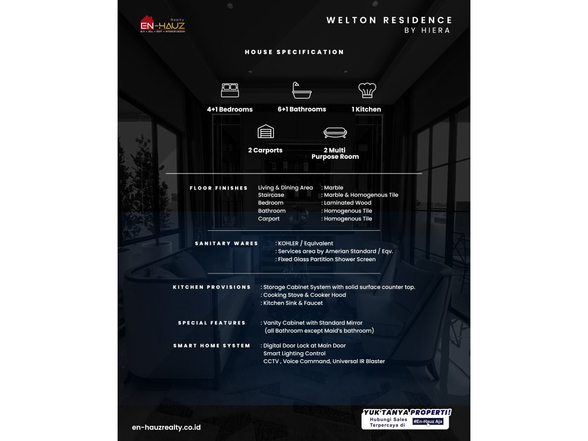 Hiera - Rumah Mewah Full Marmer di BSD City MD939