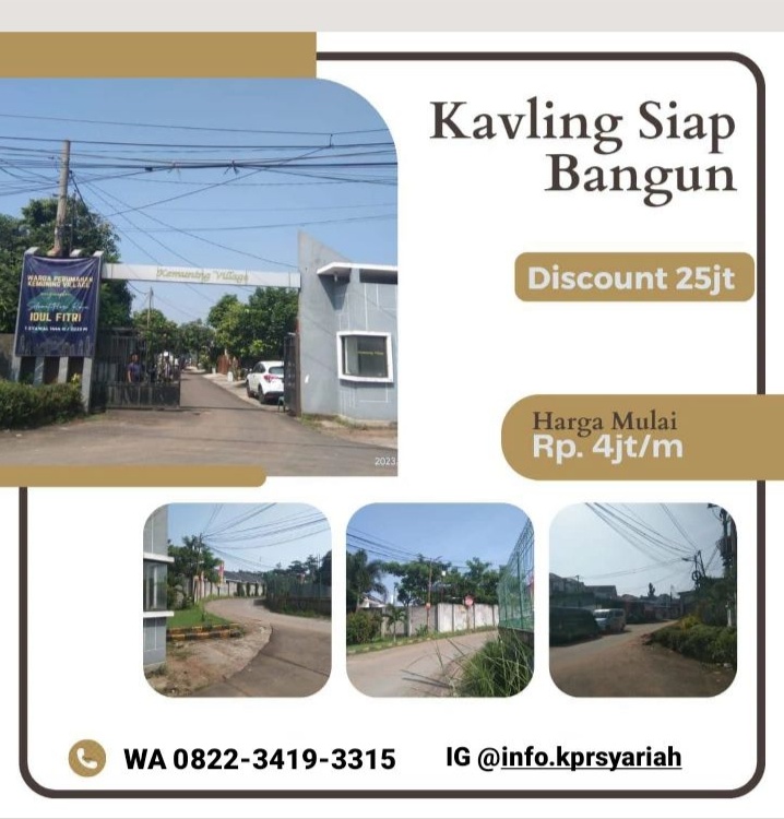 Tanah kavling siap bangun strategis Pamulang Timur