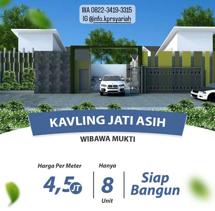 Tanah kavling one gate siap bangun Jatiasih Bekasi