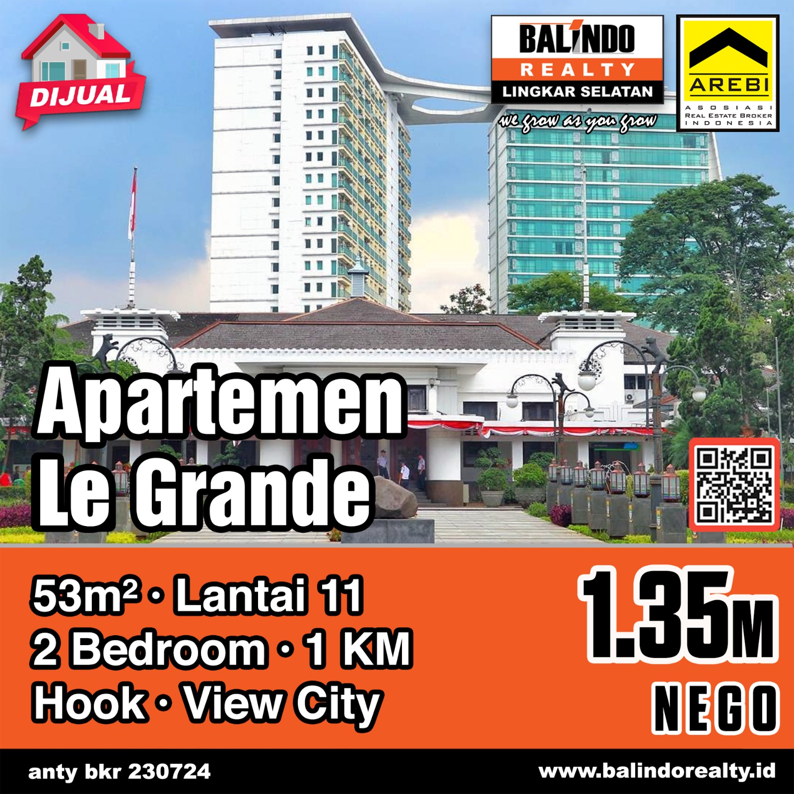 Jual Apartemen Strategis di Apartemen La Grande Bandung